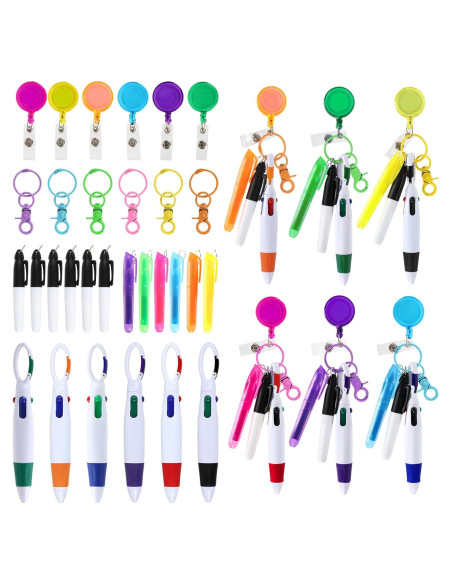 Conjunto de Plumas de Enfermera Whaline 30 Piezas 6 Colores