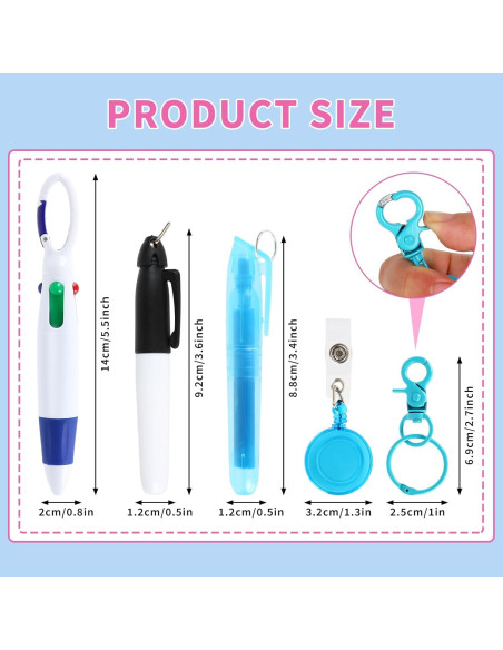 Conjunto de Plumas de Enfermera Whaline 30 Piezas 6 Colores