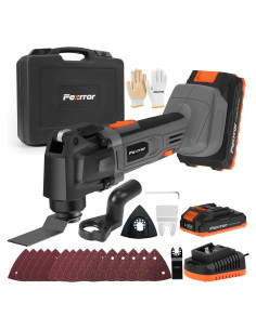 Herramienta Oscilante Inalámbrica Fexrror 20V 2000mAh 6 Velocidades