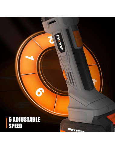 Herramienta Oscilante Inalámbrica Fexrror 20V 2000mAh 6 Velocidades