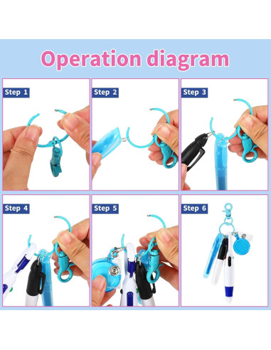 Conjunto de Plumas de Enfermera Whaline 30 Piezas 6 Colores