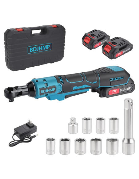 Llave de Trinquete Inalámbrica 3/8" HUAHAO 21V 74FT-LBS