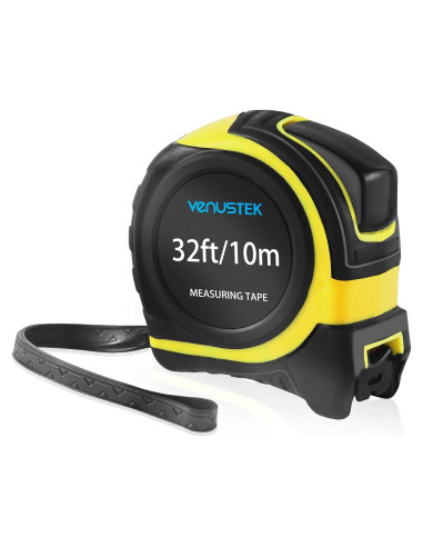 Cinta Métrica 10M VENUSTEK Profesional con Clip y Cuchilla Ancha