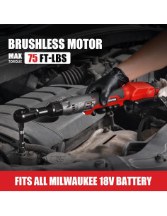 Llave de Trinquete Inalámbrica ADOTOCAM 3/8" 75N.m para Milwaukee 2