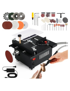 Sierra de Mesa Mini YSJWAER 100W Portátil Ajustable 16mm