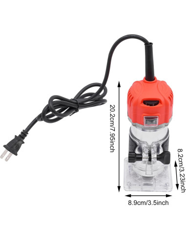 Router Compacto Eléctrico CheriMuMu 800W 6 Velocidades 30000RPM