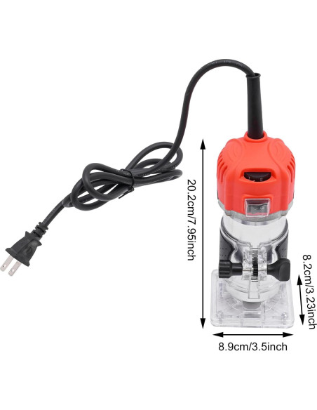 Router Compacto Eléctrico CheriMuMu 800W 6 Velocidades 30000RPM