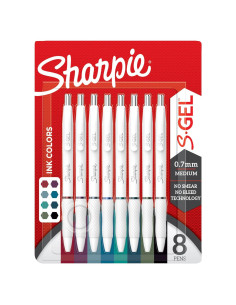 Bolígrafos de Gel Sharpie S-Gel Multicolor 0.7mm - 8 Unidades