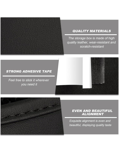 Organizador de Asiento de Coche SHMZK de Cuero Napa Negro