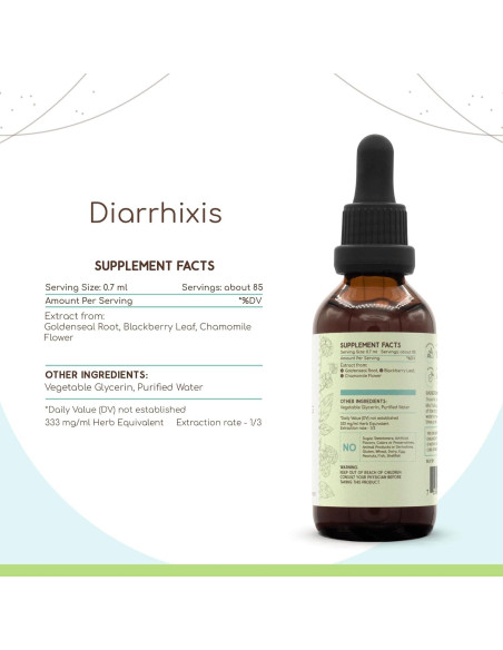 Extracto Herbal Sin Alcohol HerbEra Diarrhixis 60 ml - Cuidado Diarrea