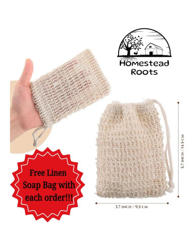 Jabón Artesanal Vainilla Ámbar Homestead Roots - 3 Barras 425g