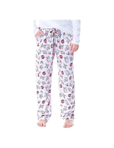 Pantalones de Pijama Ultra Suaves Intimo Gatito Suave Rosa