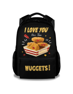 Mochila Escolar UNIKITTY 16" Negra para Niños y Adolescentes