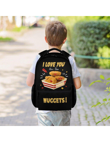 Mochila Escolar UNIKITTY 16" Negra para Niños y Adolescentes