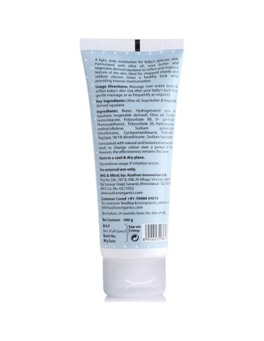 Crema Nutritiva para Bebés Azafran 100g - Hidratante Orgánica