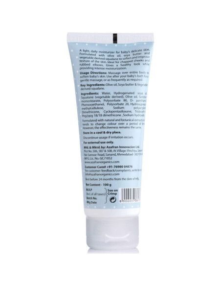 Crema Nutritiva para Bebés Azafran 100g - Hidratante Orgánica