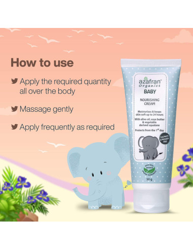 Crema Nutritiva para Bebés Azafran 100g - Hidratante Orgánica