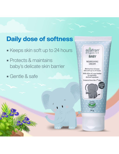 Crema Nutritiva para Bebés Azafran 100g - Hidratante Orgánica