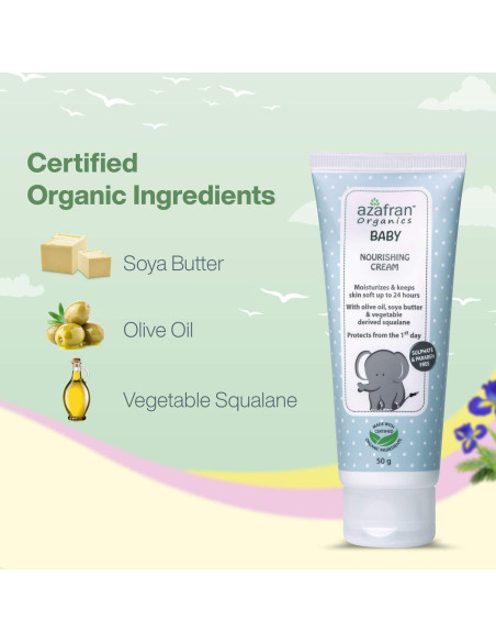 Crema Nutritiva para Bebés Azafran 100g - Hidratante Orgánica