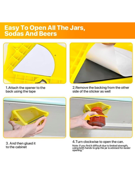 Abrelatas Bajo Mueble Encheaune 2024 Amarillo 2 en 1 Manual
