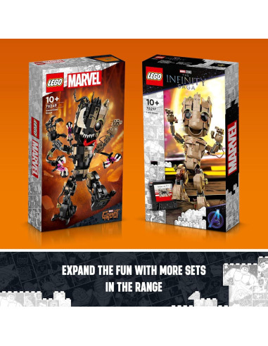 LEGO Marvel Groot Venomizado 76249 Juguete Transformable 27 cm