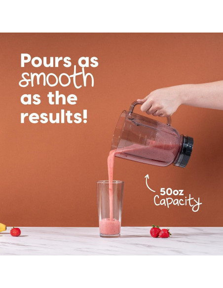 Licuadora IRIS USA 3 Velocidades 1.48L Tritan Acero Inoxidable