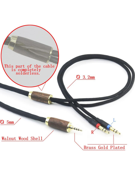 Cable Balanceado 2.5mm NewFantasia para Hifiman 2m