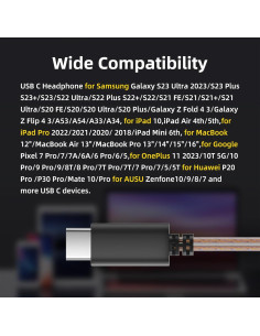 Cable IEM KBEAR KS1 USB-C 1.2m con Micrófono Marrón 2