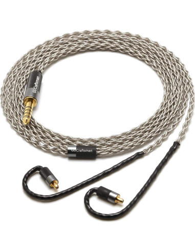 Cable de Auriculares GUCraftsman 1.2m 6N Plata para SENNHEISER