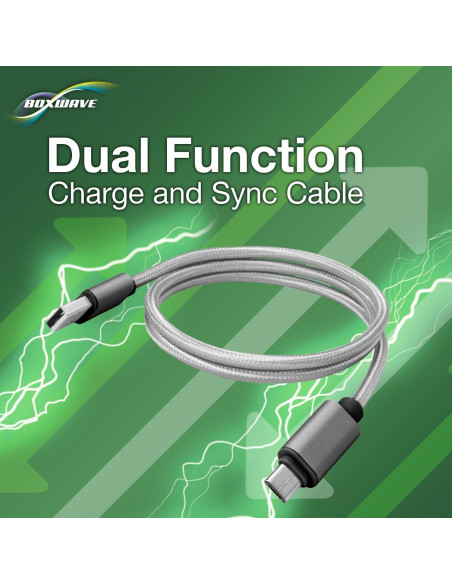 Cable Micro USB BoxWave para Audio-Technica ATH-ANC900BT 0.91m