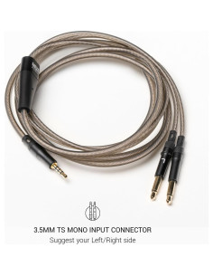 Cable Balanceado Mejorado Meze Audio 2.5mm a 3.5mm 1.5m 2