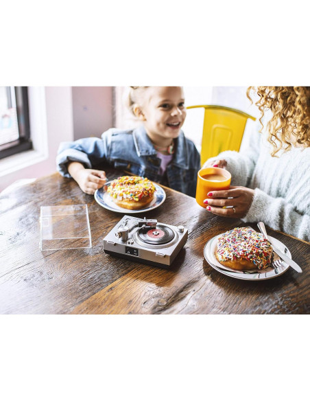 Mini Tocadiscos Crosley CR6037A-SI para Discos de 3" Plata