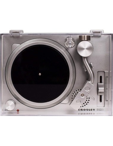 Mini Tocadiscos Crosley CR6037A-SI para Discos de 3" Plata