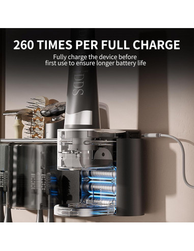 Dispensador Automático de Pasta de Dientes Blancel Negro 4 Espacios