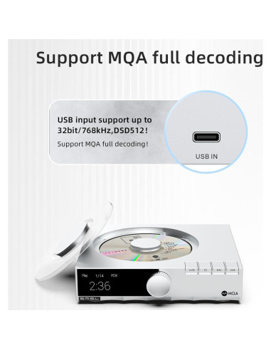 Reproductor de CD S.M.S.L PL200T MQA-CD 32bit/768kHz