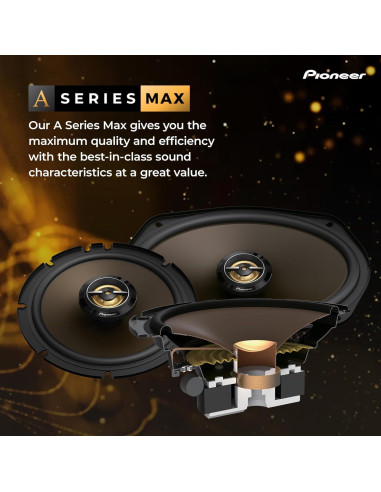 Altavoces Coaxiales Pioneer TS-A683FH 20cm 370W 2 Vías