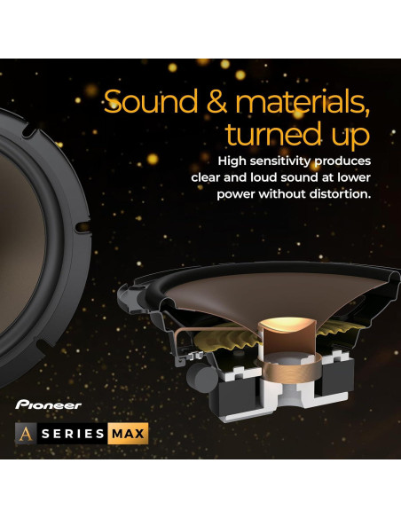 Altavoces Coaxiales Pioneer TS-A683FH 20cm 370W 2 Vías