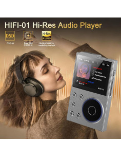 Reproductor MP3 HiFi LAISANIM 16GB Bluetooth 5.3 HD 2.4" 2
