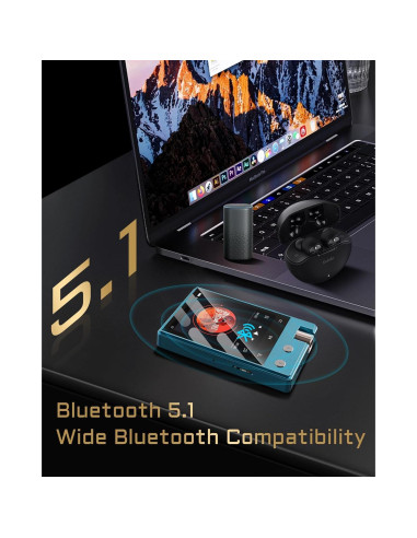 Reproductor MP3 PECUS Z12Pro 64GB Bluetooth 5.1 HiFi 2.4"