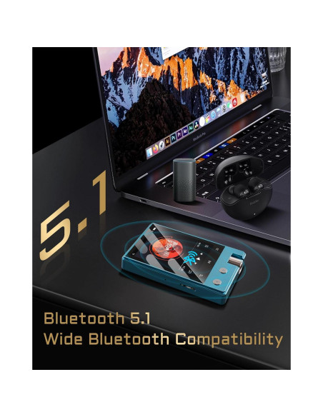 Reproductor MP3 PECUS Z12Pro 64GB Bluetooth 5.1 HiFi 2.4"
