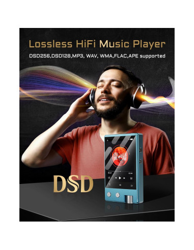 Reproductor MP3 PECUS Z12Pro 64GB Bluetooth 5.1 HiFi 2.4"