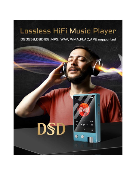 Reproductor MP3 PECUS Z12Pro 64GB Bluetooth 5.1 HiFi 2.4"