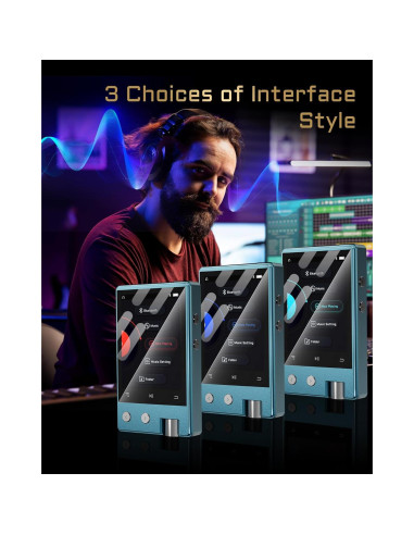 Reproductor MP3 PECUS Z12Pro 64GB Bluetooth 5.1 HiFi 2.4"