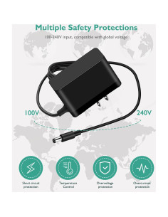 Cable de Alimentación Lnauy para Tocadiscos Crosley 5V 2A 2M 2