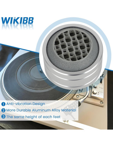 4 Almohadillas de Aislamiento para Tocadiscos Pioneer PL-512/514/516/518/540/560