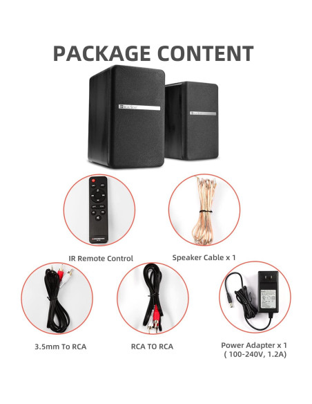 Altavoces de Estantería Bluetooth Madera Cantante BT27 54W