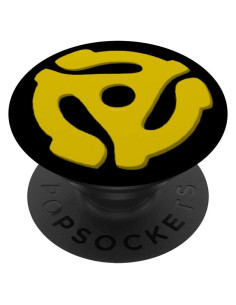 Spindle de Disco de Vinilo 45 PopSockets Grip Amarillo