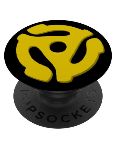 Spindle de Disco de Vinilo 45 PopSockets Grip Amarillo