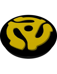 Spindle de Disco de Vinilo 45 PopSockets Grip Amarillo 2