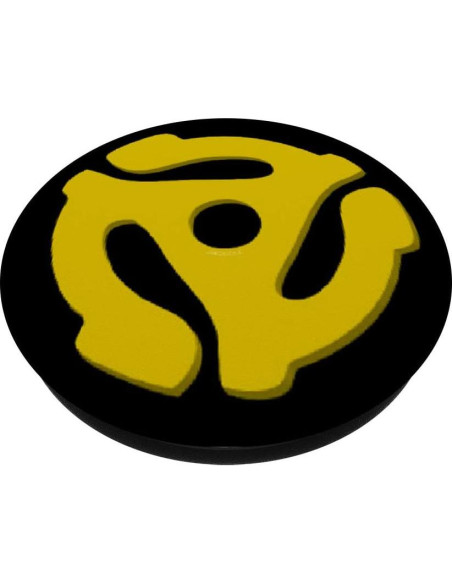 Spindle de Disco de Vinilo 45 PopSockets Grip Amarillo